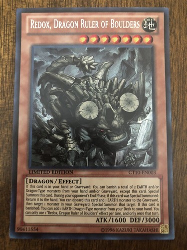 Yu-Gi-Oh! TCG Redox, Dragon Ruler of Boulders 2013 CT10-EN003 Limited ...