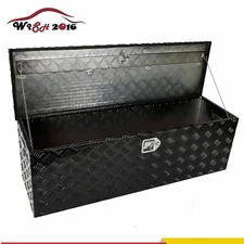 48x15x15 Inch Heavy Duty Aluminum Diamond Plate Tool Box Trailer Storage ToolBox