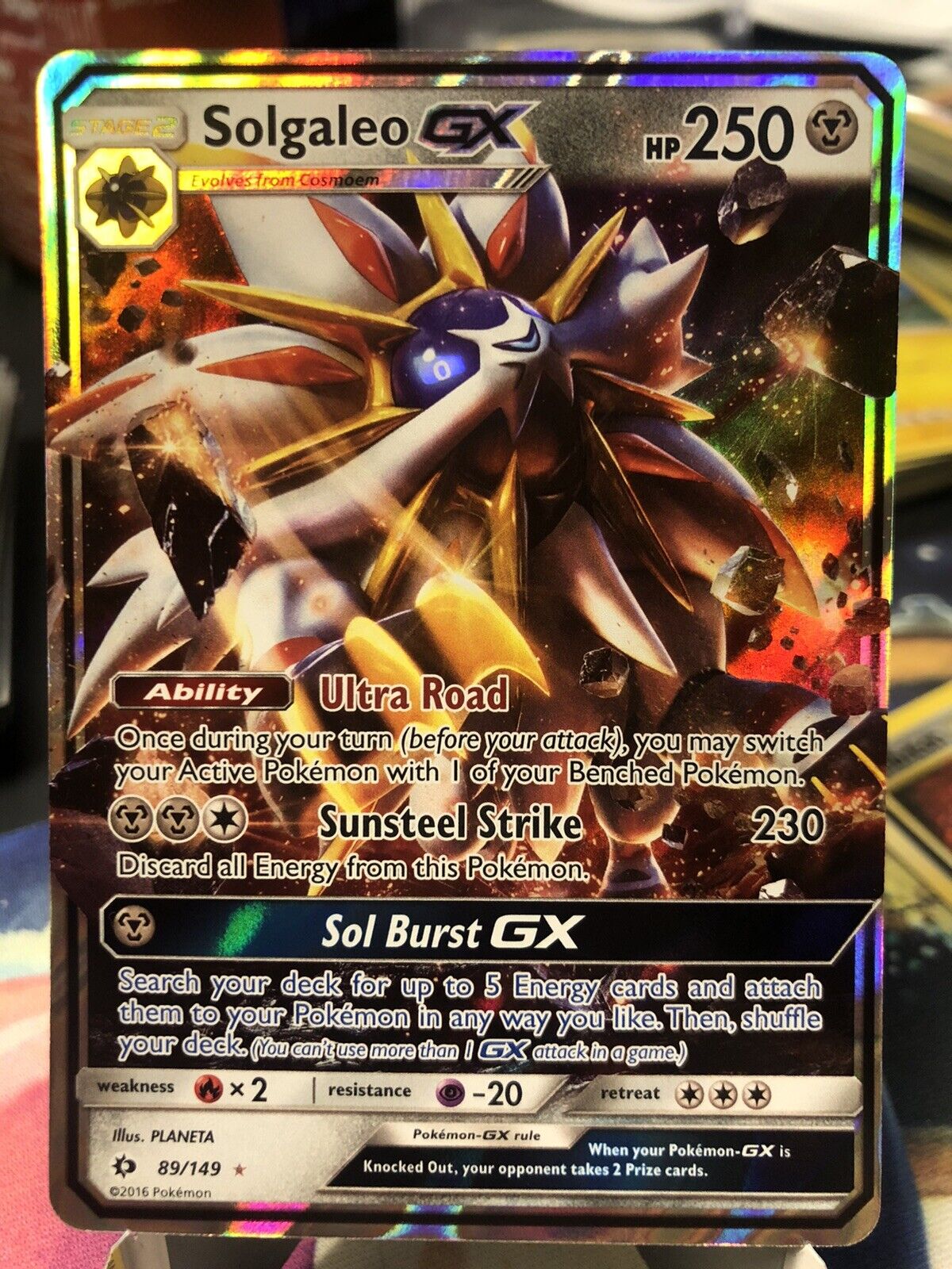  Solgaleo GX - 89/149 - Ultra Rare : Toys & Games