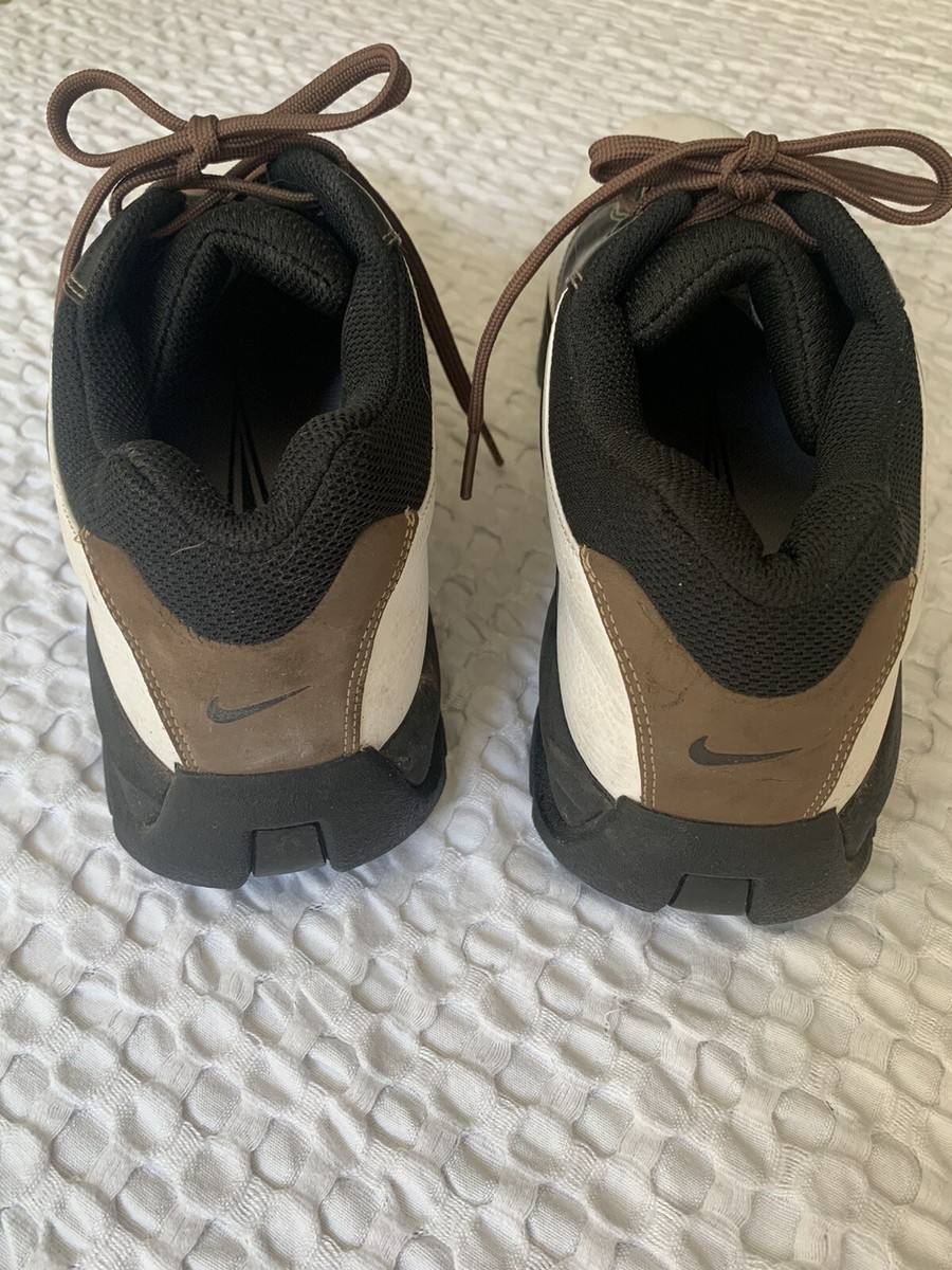 NIKE Mens 10 GOLF SP-3 Leather SADDLE Shoes 309894-121 White  display picture 3