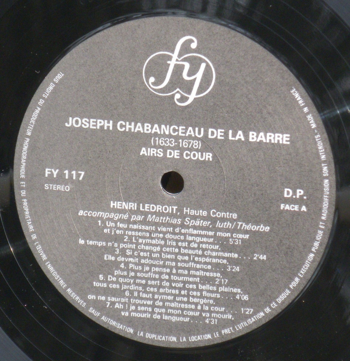 CHABANCEAU DE LA BARRE / HENRI LEDROIT