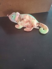 ty beanie baby rainbow chameleon 1997 RARE/RETIRED missing hang tag