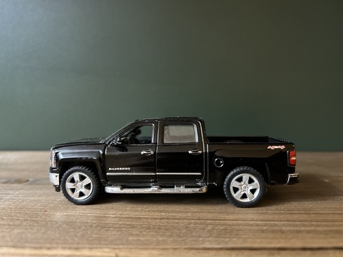 Kinsmart Chevrolet Silverado Black 1/46 5" inch car toy, opening parts - Picture 6 of 8