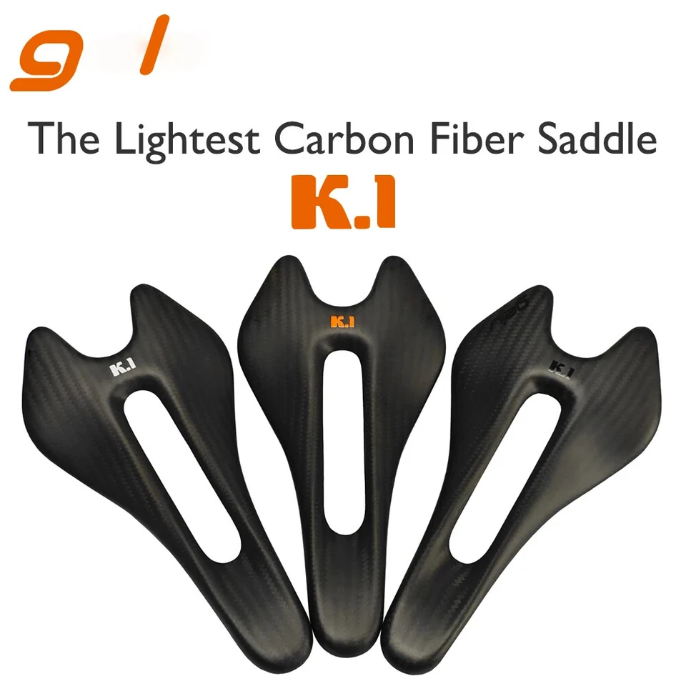 Cojín de asiento delantero de fibra de carbono para accesorios de sillines de bicicleta de carretera de montaña de grava Foto 2 de 4