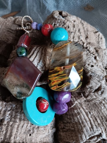 Multi Color Stone Bracelet