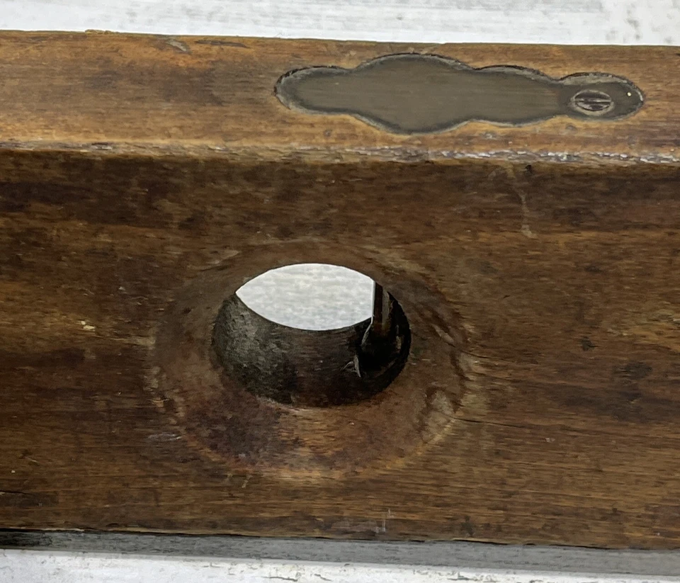 Vintage Disston & Morss Embossed Wood Level Keystone Tool Works Philadelphia USA - Image 4 of 4