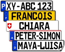 Number plate sticker with desired name slide car name car desired license plate
