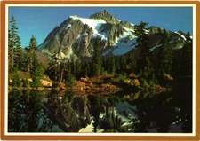 Mount Shuskan & Highwood Lake Washington Postcard Unposted