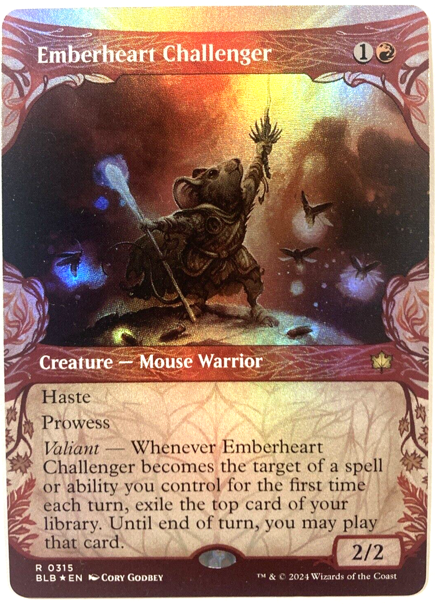MTG Emberheart Challenger SHOWCASE FOIL Bloomburrow 0315 NM | eBay
