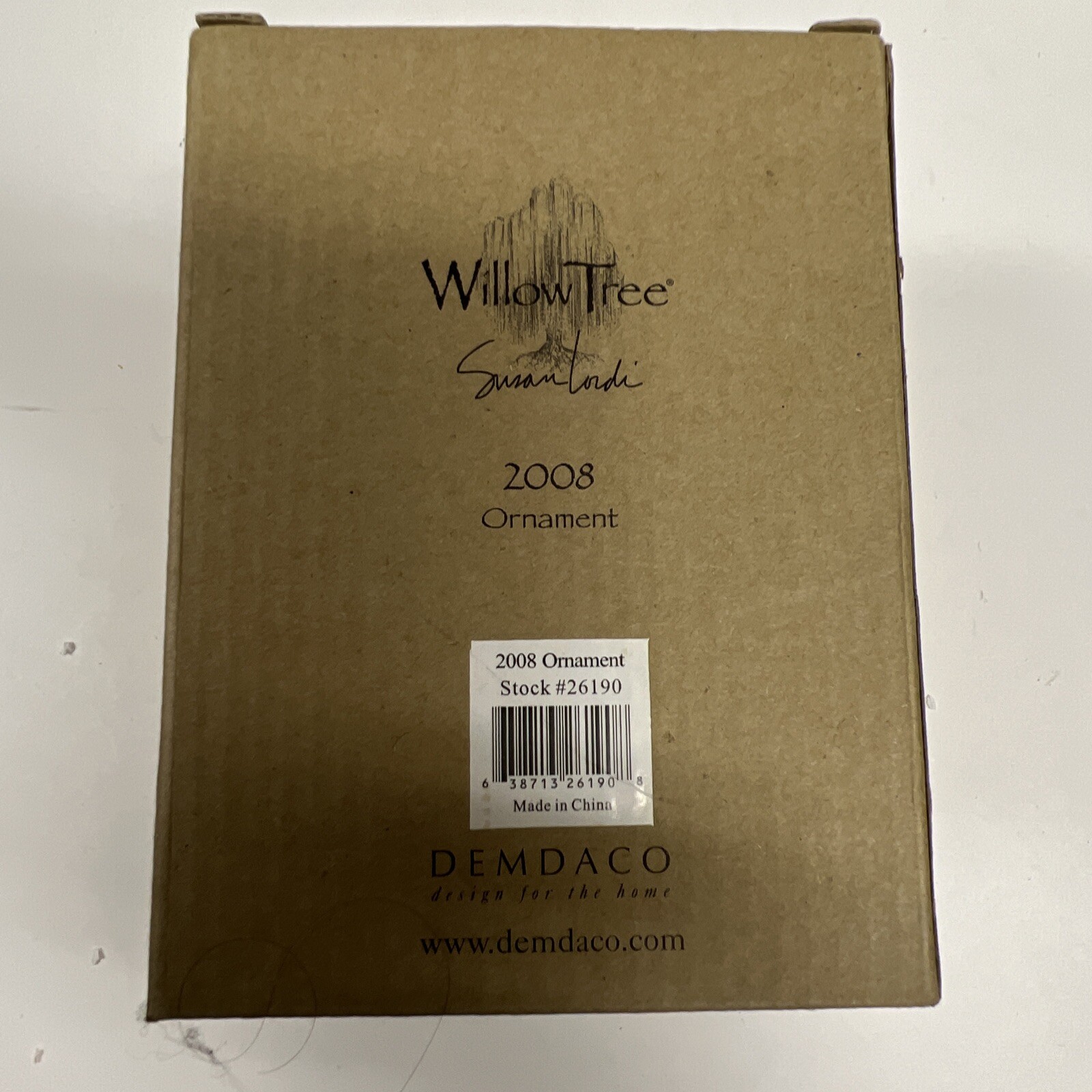 Willow Tree 2008 Christmas Ornament Angel Figurine #26190 Demdaco NOS Boxed - Picture 13 of 16