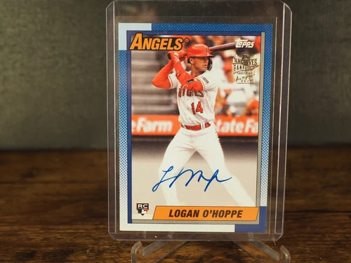 LOGAN O’HOPPE 2023 Topps Archives Fan Favorites Rookie RC Auto Angels