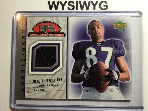 2006 Upper Deck Rookie Debut NFL Jersey Collection Demetrius Williams #93TE RC - Picture 2 of 3