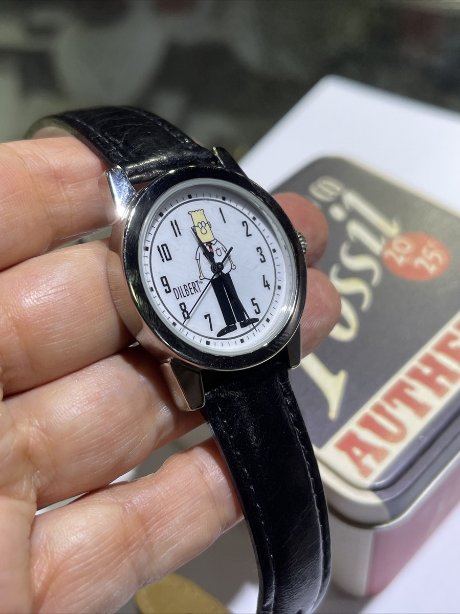 お歳暮・冬ギフト特集 2024 人気ランキング Stock Old New FOSSIL LI-1635 Watch Wrist Comic Dilbert フォッシル