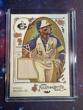 2024 Topps Allen & Ginter #AGR-RAJ Ronald Acuña Jr. A&G Relics Full Size B
