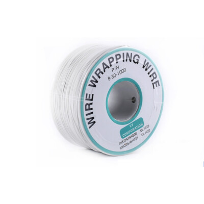30 AWG OK Wire Wrapping Wire Insulated Silver Plated Single Core Copper PCB new