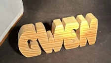 Custom Hand Made Wood Name Sign | Kids Room Decor | Nursery Wall Art - GWEN