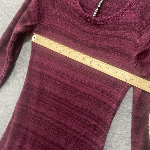 KUHL Alessandra Sweater Dress Sz XS Burgundy Merino Wool Alpaca Blend - Picture 6 of 6