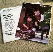 Vintage 1991 Zook Doll Collectible Calendar/Catalog, Price Sheet