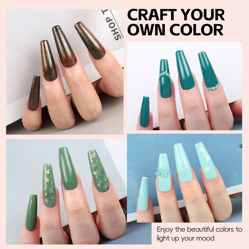 Gel Nail Polish Kit with UV LED Nail Lamp Dryer Manicure Tool Kit Nail Salon Set - Picture 7 of 30