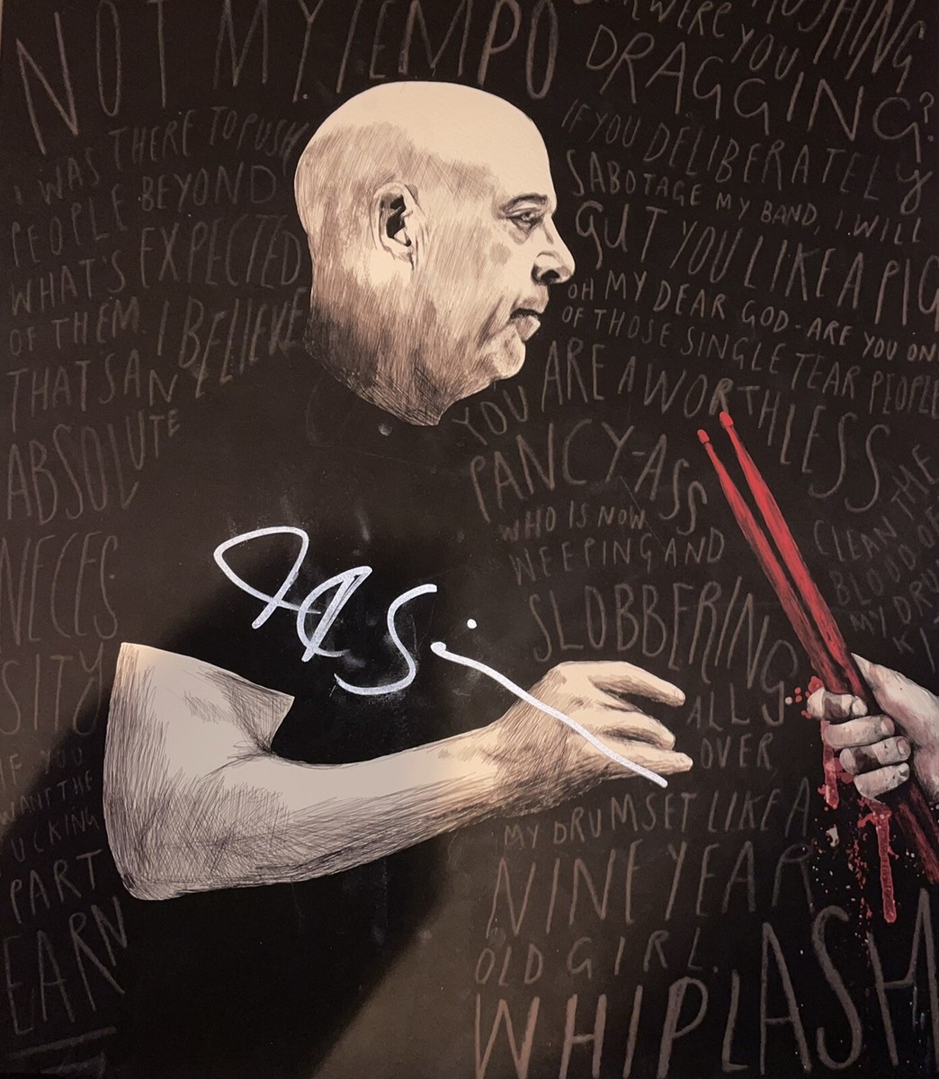 J.K. Simmons Hand Signed 16x20 Whiplash Art Print Authentic Auto