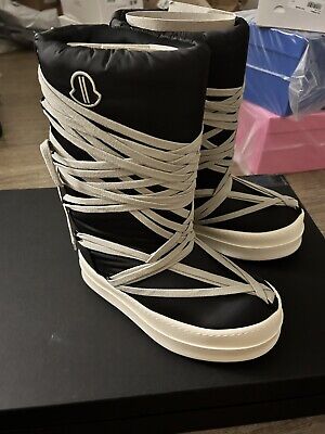 MONCLER + RICK OWENS FW23 BIGROCKS IN BLACK HEAVY size EU 43 MONCLER + RICK OWENS FW23 BIGROCKS IN BLACK HEAVY size EU 43
