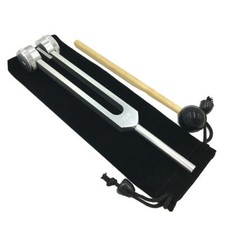 Durable 128Hz Aluminum Alloy Tuning Fork & Hammer Ball Set for Meditation