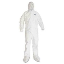 KleenGuard A35 Hooded Coveralls with Boots Size 4XL by Kimberly-Clark 3 suits