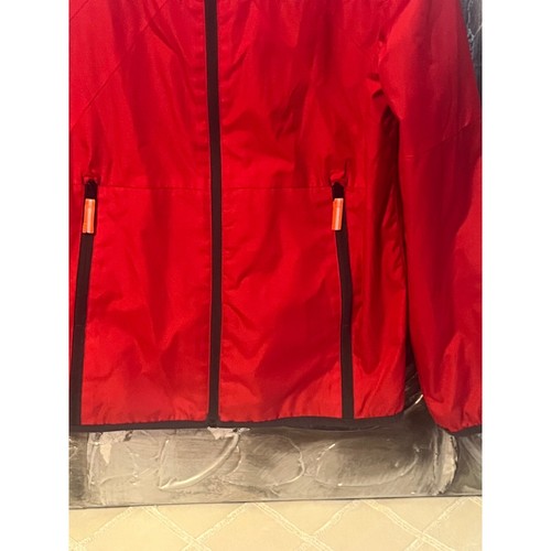 Champion Packable Windbreaker Jacket Lightweight Hooded Red Unisex Kids L(12-14) - Picture 17 of 18