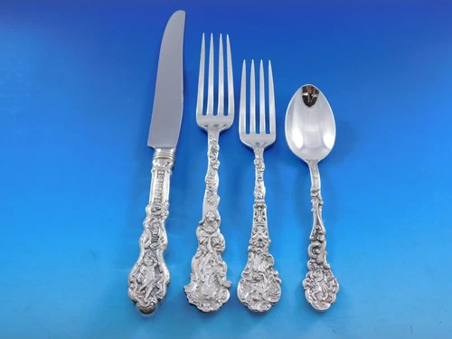 Versailles by Gorham Sterling Silver Flatware Set 8 Service 70 pcs Dinner - Picture 3 of 9