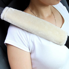 Soft Faux Fur Universal Fit Seatbelt Cover Car Truck SUV Airplane Seat Belt Shou