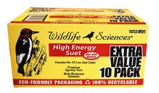 Wildlife Sciences High Energy Suet Cake 10 Pack 10.5 Ounce Pack of 10 