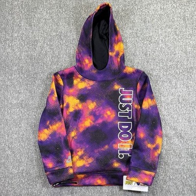 Nike Sportswear Just Do It Spelled out Hoodie Tye Die Kids Size 7 (6-7) NEW