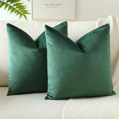 Samt Kissenbezug Kissenhülle Sofakissen Dekokissen Kissenbezüge für Sofa Wohn... - Bild 1 von 4