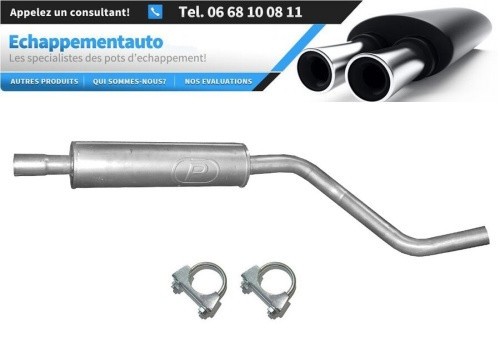 Silencieux central d'échappement Audi A2 1.4 essence pot intermédiaire 2000-2005