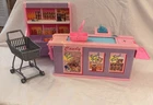Vintage 1991 Barbie Supermarket Grocery Store Playset 7573  DAMAGED