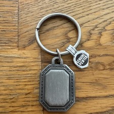 Engravable Pewter Keychain