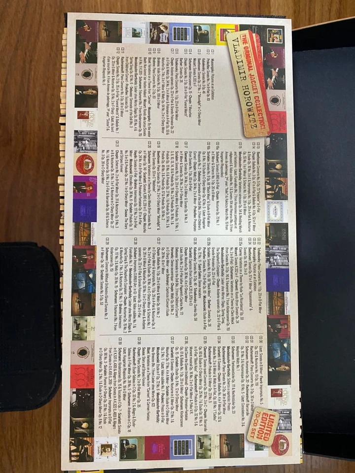 VLADIMIR HOROWITZ THE COMPLETE ORIGINAL JACKET COLLECTION 70CD-BOX d Foto 4 de 4