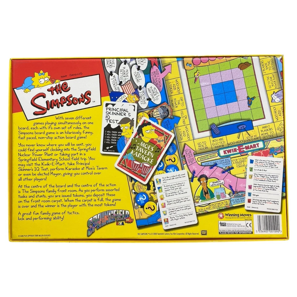 The Simpsons Board Game Vintage Family Fun ? Complete Spare Parts Only 2003 - Image 2 of 4