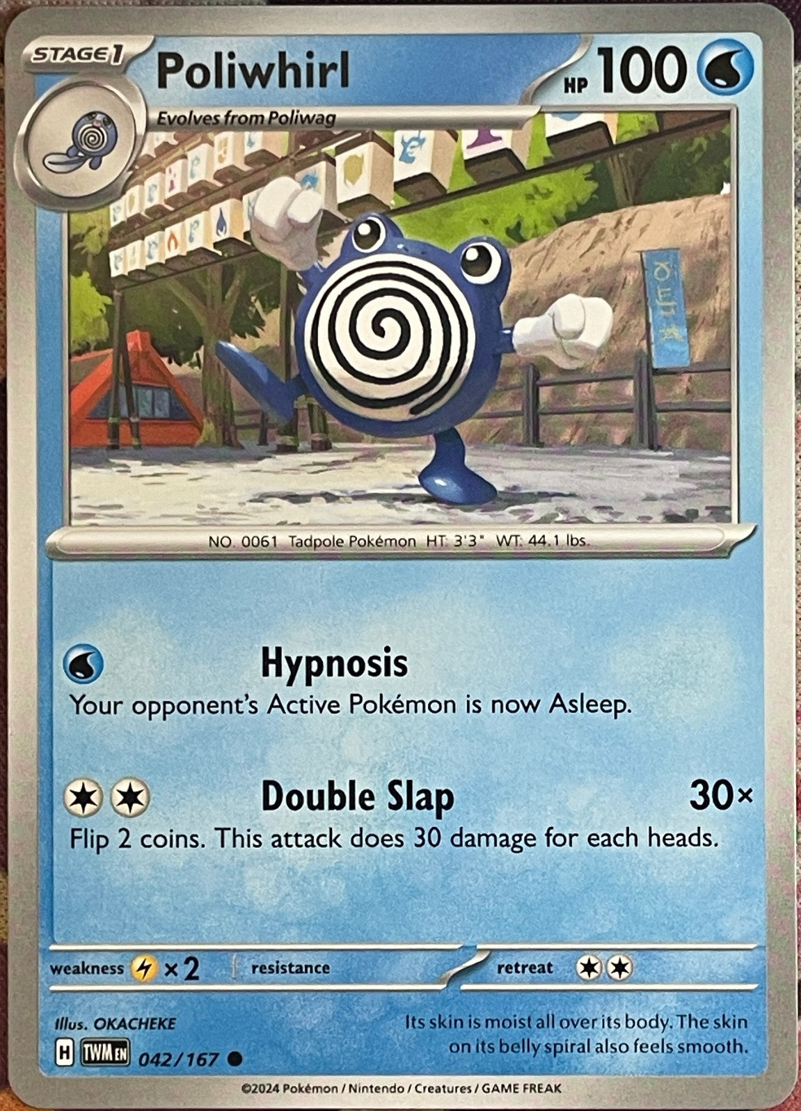 Poliwhirl - 042/167 - Twilight Masquerade Pokemon 2024