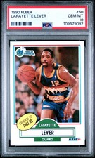 1990 Fleer #50 Lafayette Fat Lever PSA 10 Dallas Mavericks