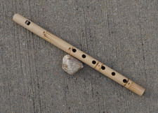 NEW 12" 30cm 6 Hole Bamboo Flute Plain Wooden Fair Trade 69033 Indoneisa