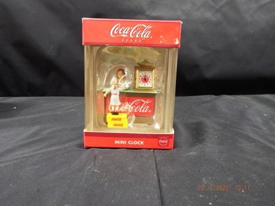 Coca Cola Brand Snack Bar Mini Clock-CCM102-NIB-C150