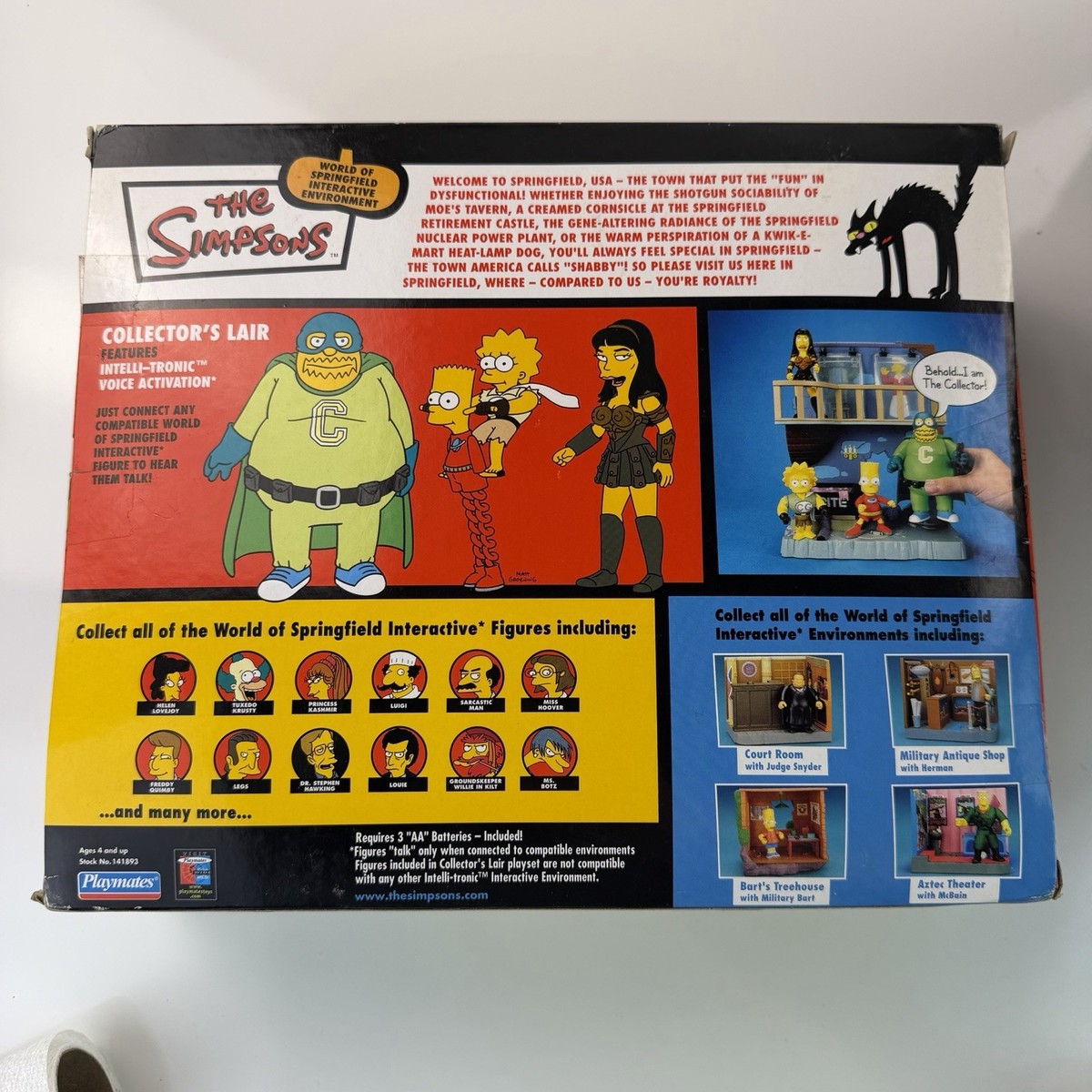 Simpsons WOS Playmates 2003 Toys R Us Collector's Lair TREEHOUSE