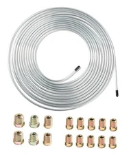 25FT Automotive 3/16 Brake Line Kit,Car Accessories,Magnetic Brake Line Silver