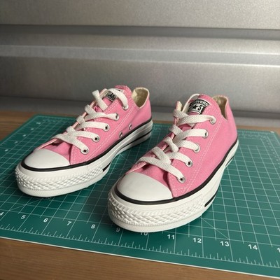 Y2K Converse Chuck Taylor Low Top Sneakers Neon Hot Pink Womens 5.5 Mens 3.5