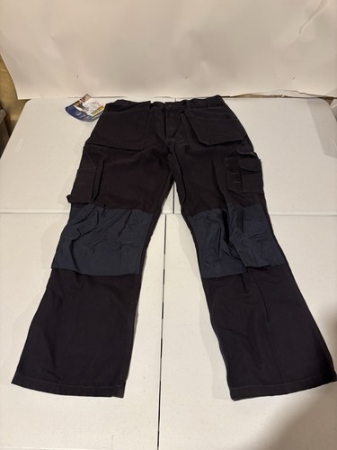 Blacklader 1630 Gray Heavy Duty Cargo Utility Work Pants Men’s Size 34x32 - Picture 4 of 9