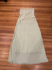 Womens FashionNova Almafi Coast Tube Maxi Dress Mint Green Small New