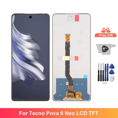 For Tecno Pova 6 Neo LCD Display Touch Screen Digitizer Assembly Replacement TFT