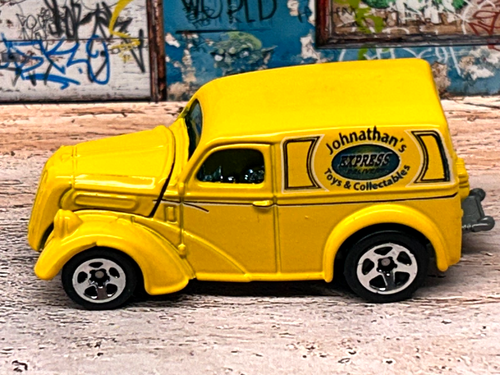 Hot Wheels FORD ANGLIA PANEL Drag Truck (Yellow) Mint/Loose - Picture 3 of 4