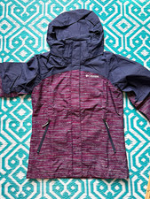 Columbia Kids Omni-Tech Hooded Jacket Purple Size M OUTGROWN